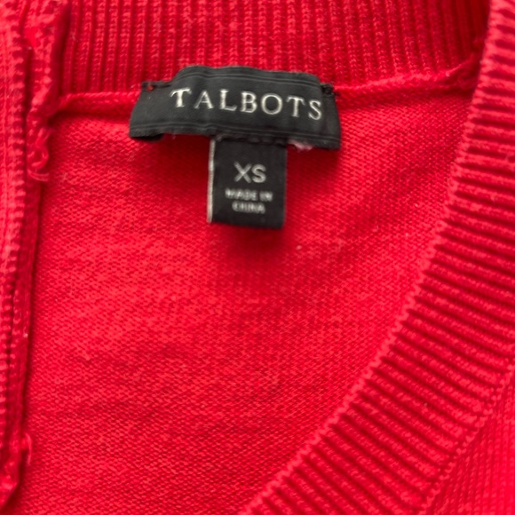 Talbots cute red sweater size XS - Picture 4 of 6
